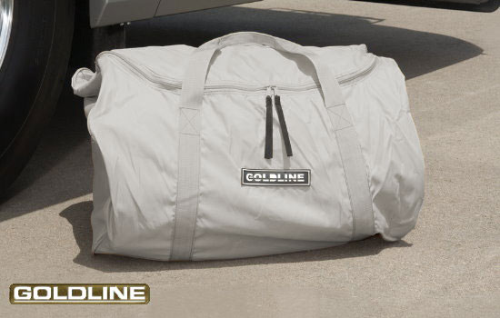Executive duffle bag is provided for easy carrying and storage.