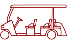 6 PASSENGER CART W/ REAR SEAT 